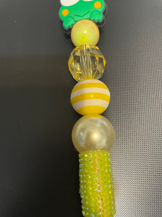Keroppi Beaded Pen — Hello Kitty & Friends