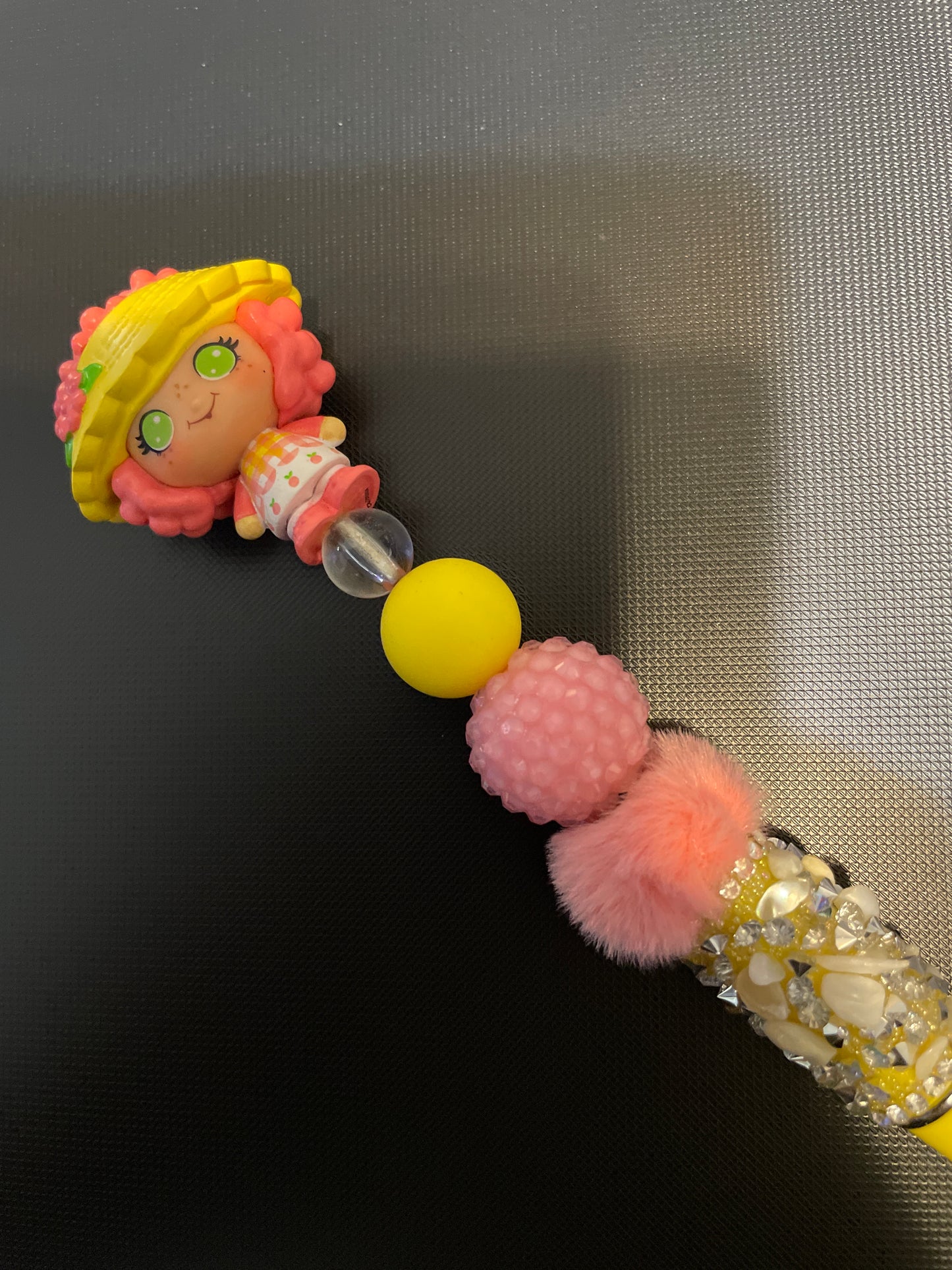 Strawberry beaded pen