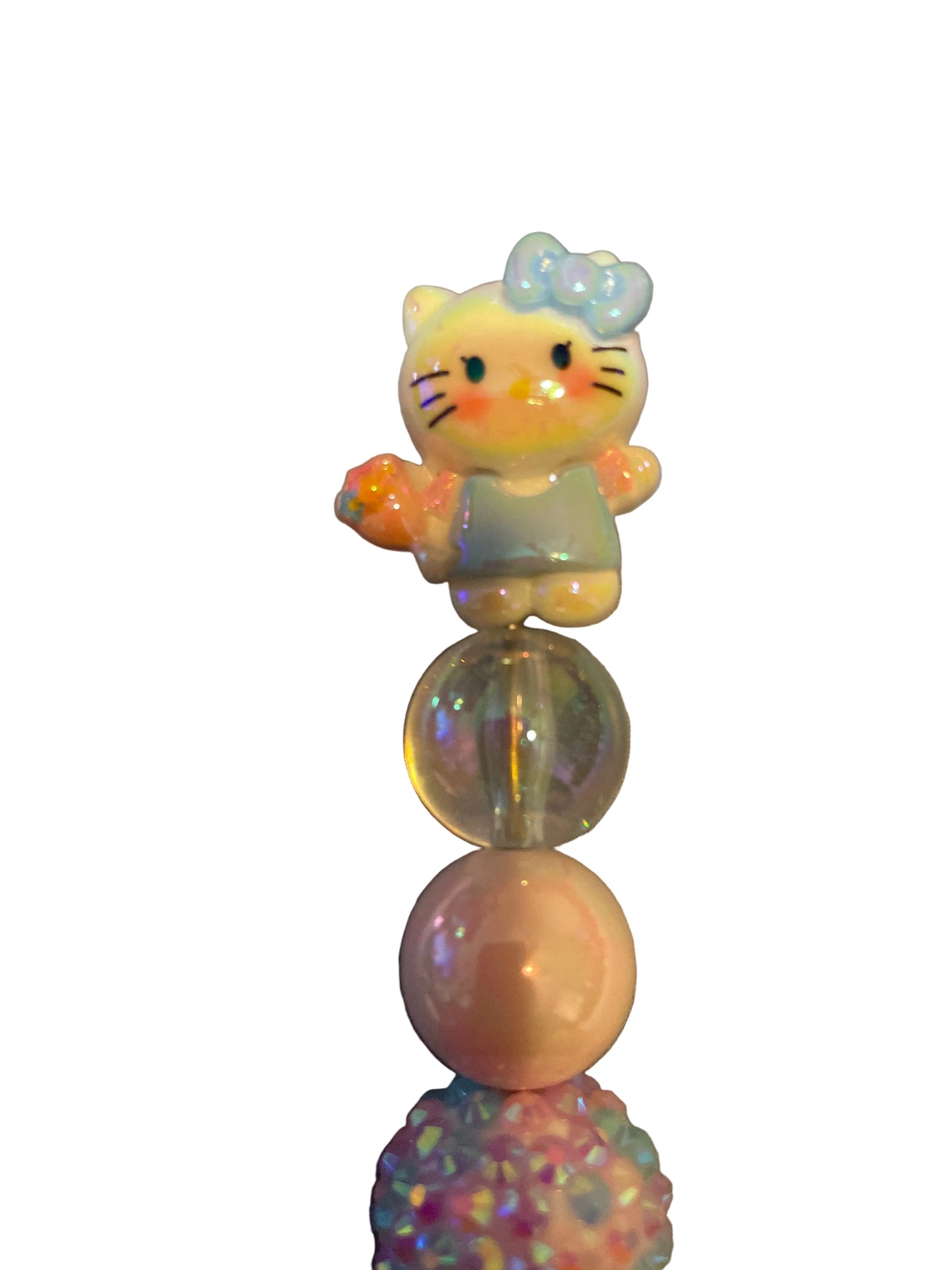 Hello kitty’s blue beaded pen