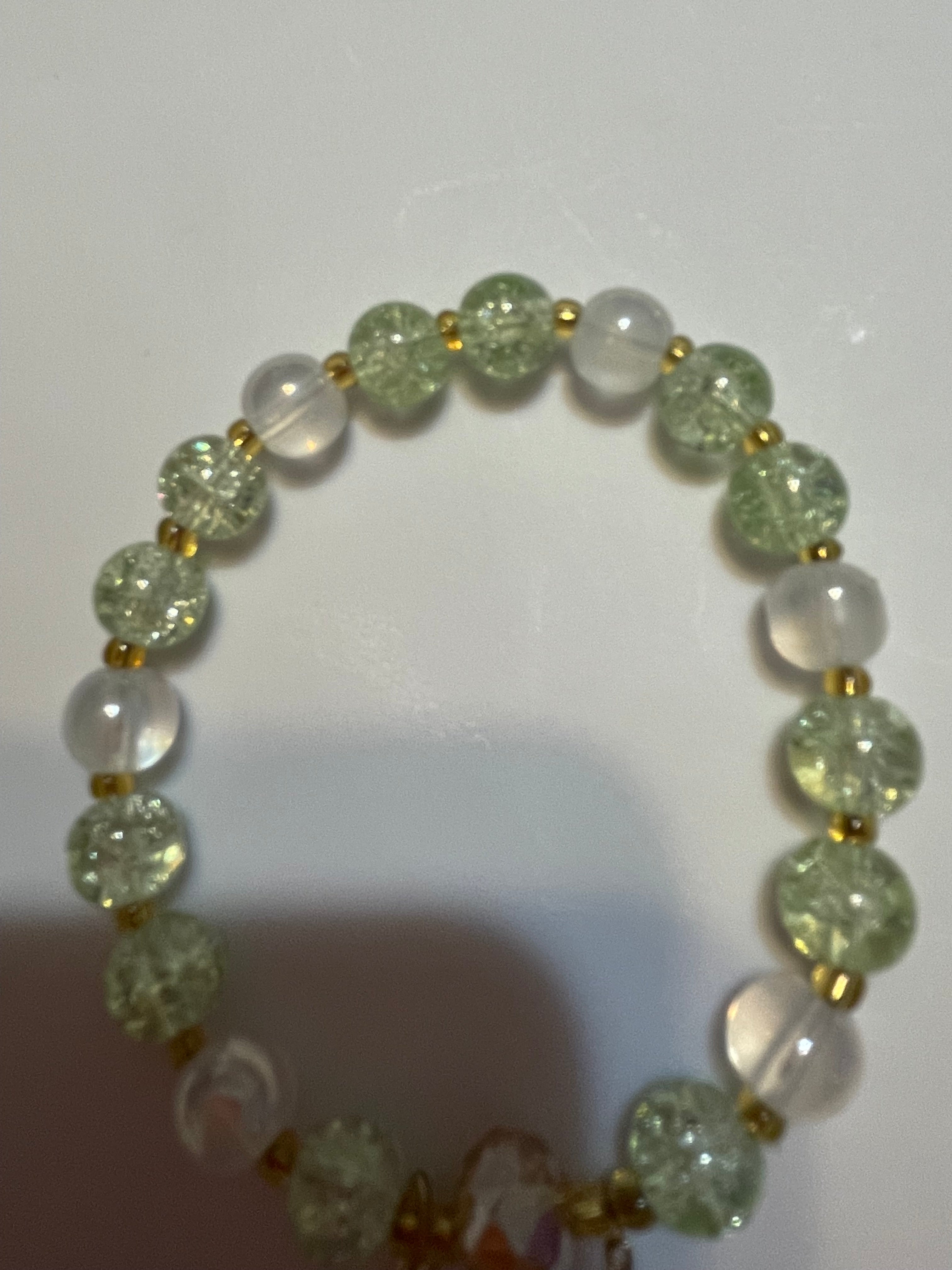 Beaded bracelet with a decorative clasp