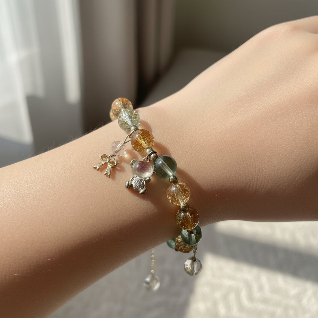 Adorable Bear Beaded Bracelet