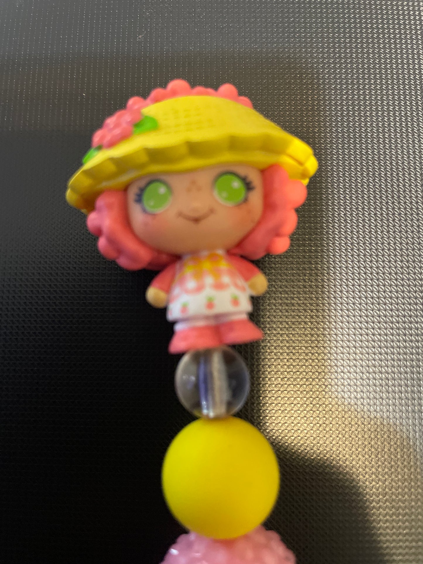 Strawberry beaded pen