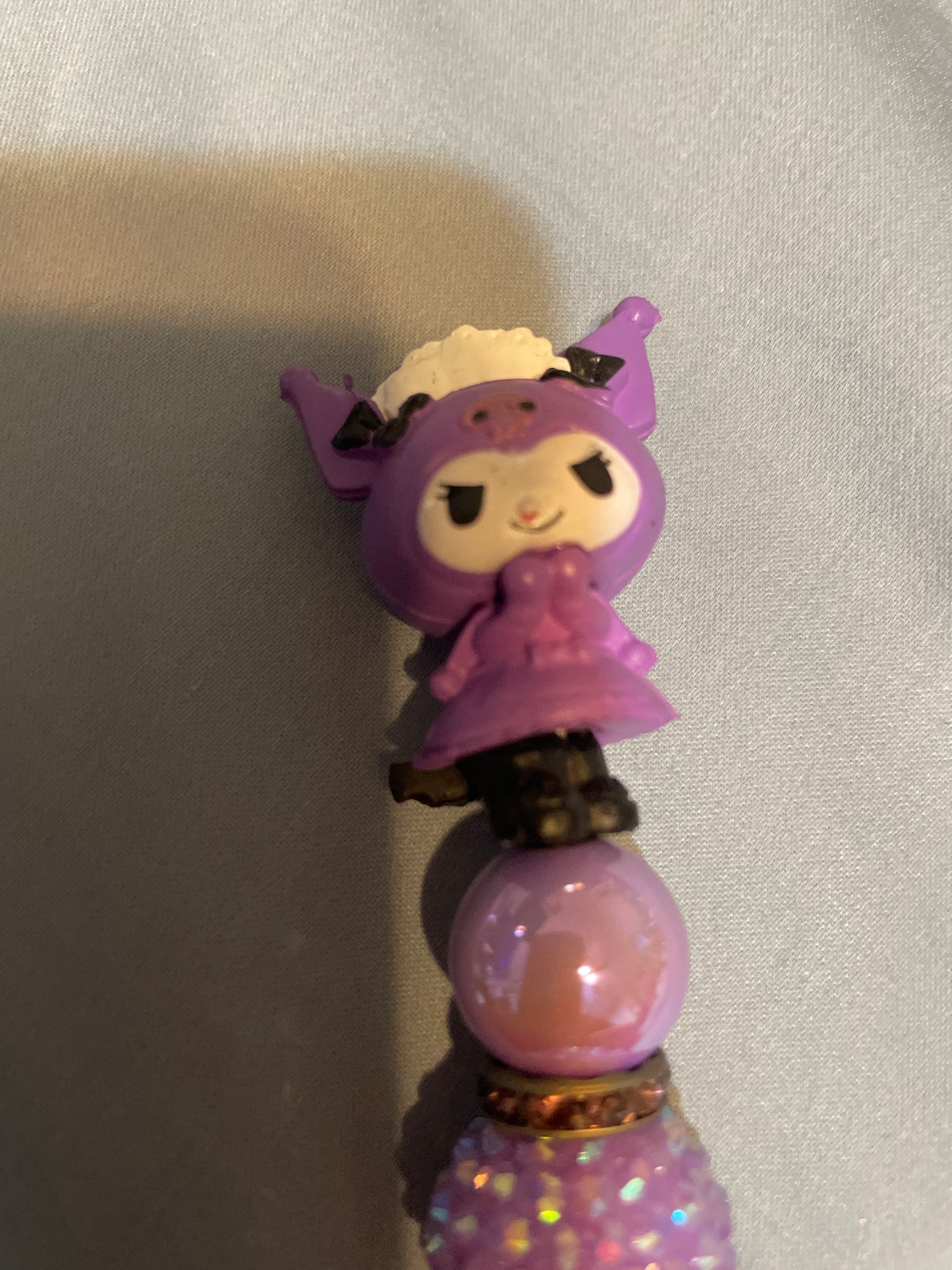 Kuromi purple beaded pen