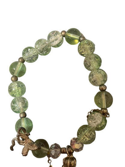 Butterfly, Snake & Flower Beaded Bracelet