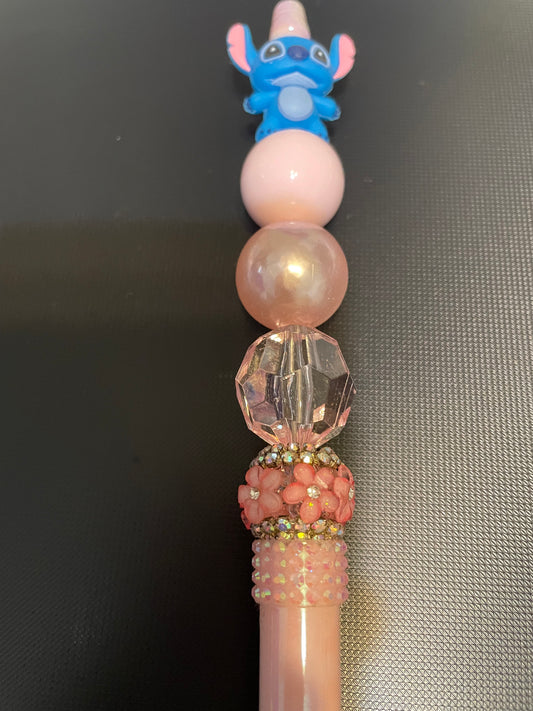 Stitch Beaded Pen — Pink | Lilo & Stitch