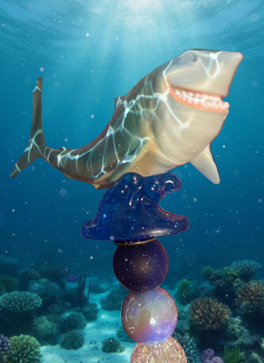 Bruce from Finding Nemo beaded pen