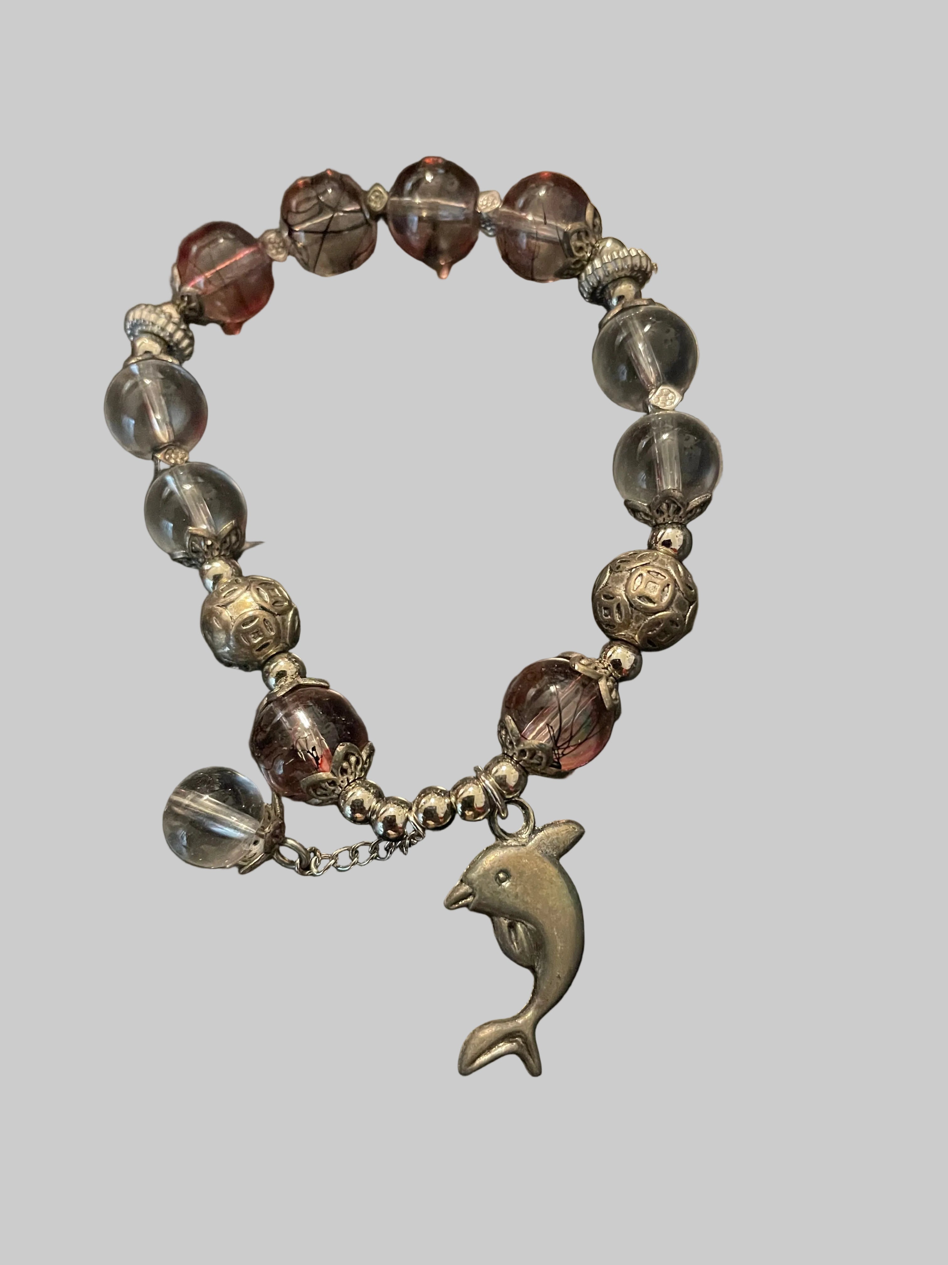 Dolphin charmed bracelet