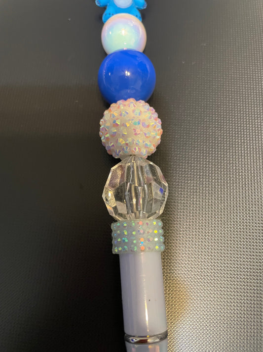 Stitch Beaded Pen — Blue & White | Lilo & Stitch