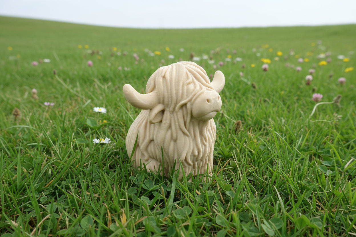 Chonky Highland Cow 3D figure