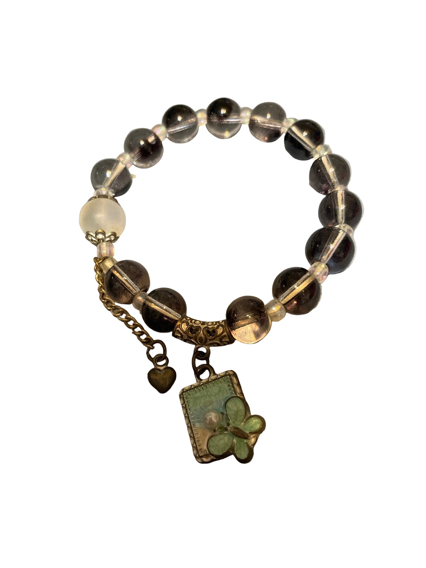 Black beaded pen with a frame butterfly bracelet