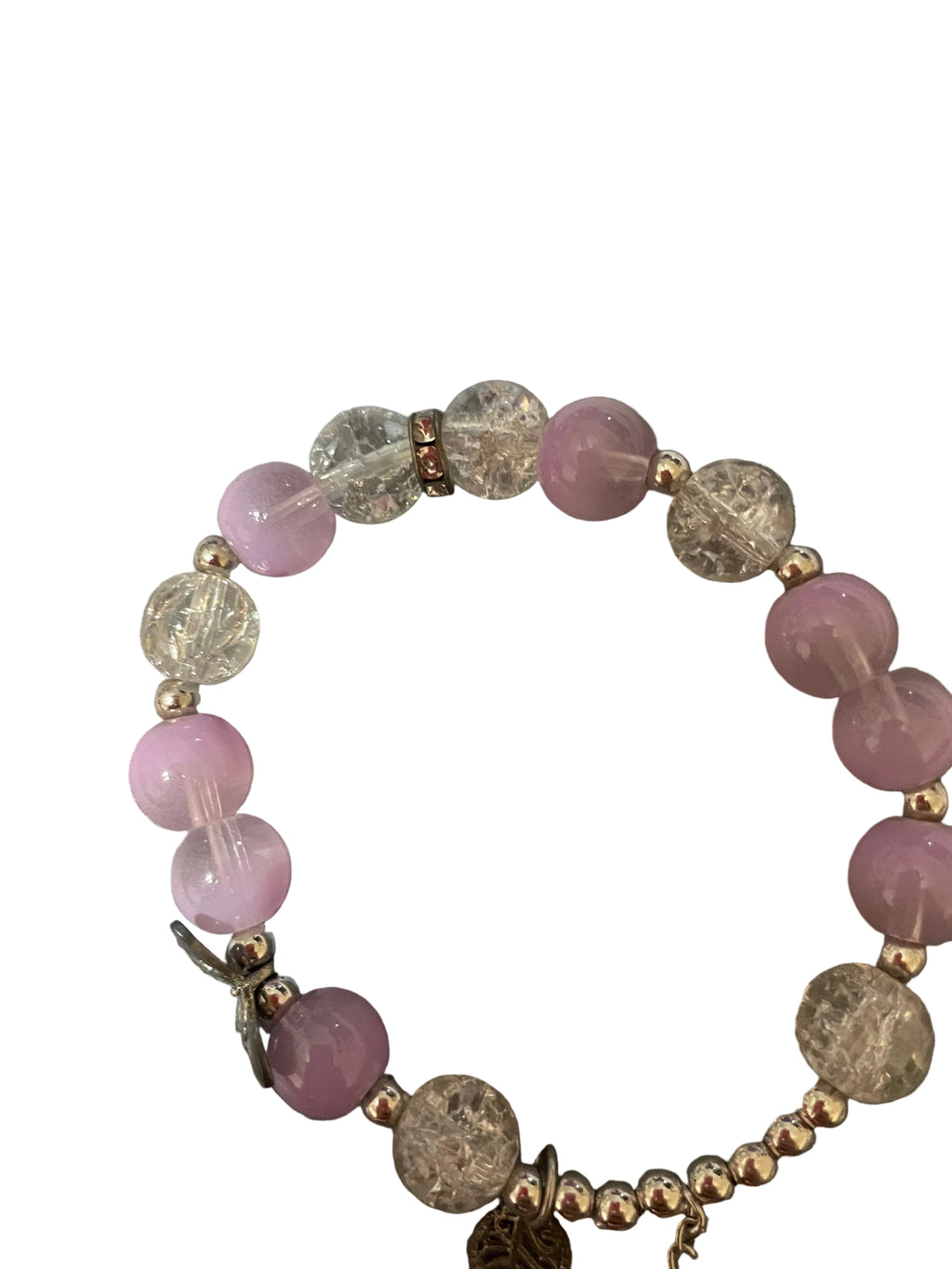 Butterfly heart bracelet