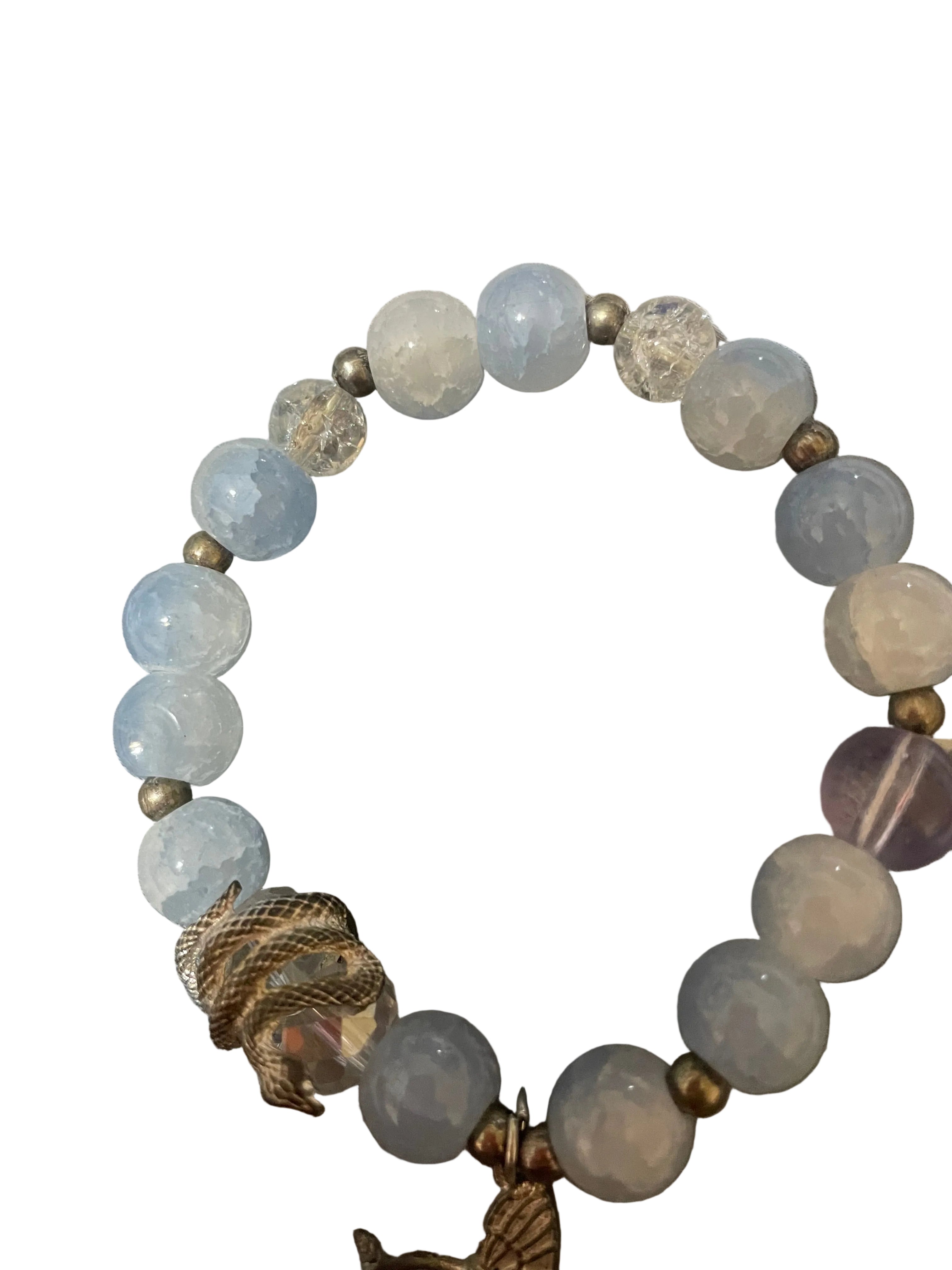 Butterfly and snake bracelet