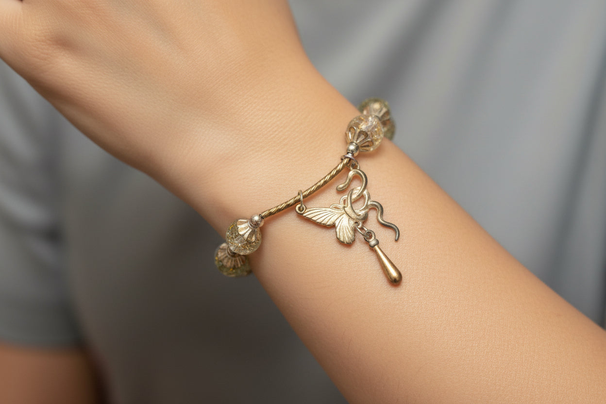 Butterfly snake bracelet