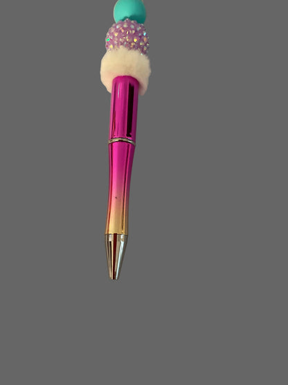 Daisy beaded pen