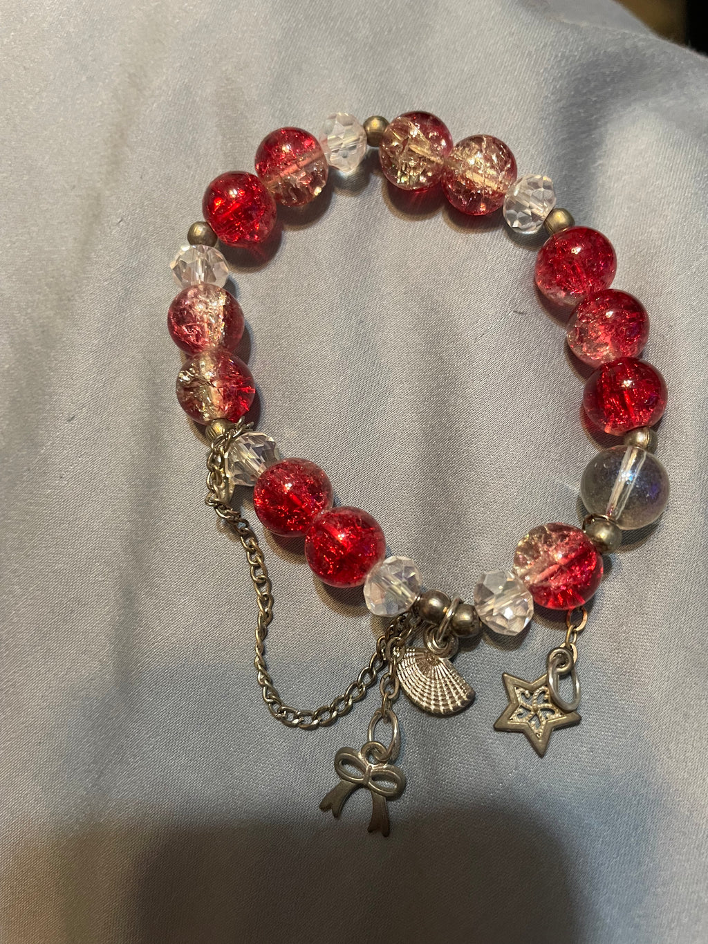 A Bow and star charmed bracelet