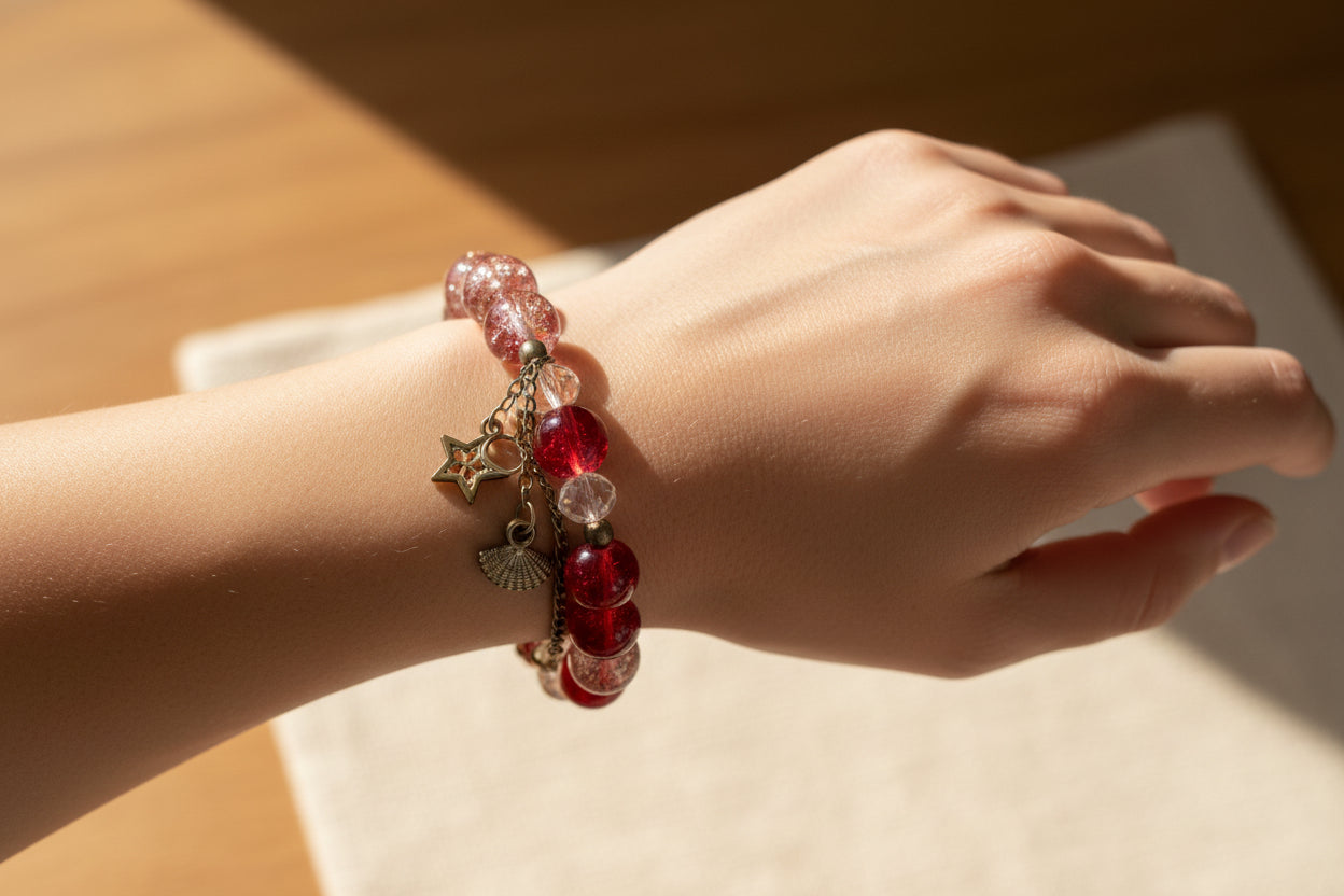 A Bow and star charmed bracelet