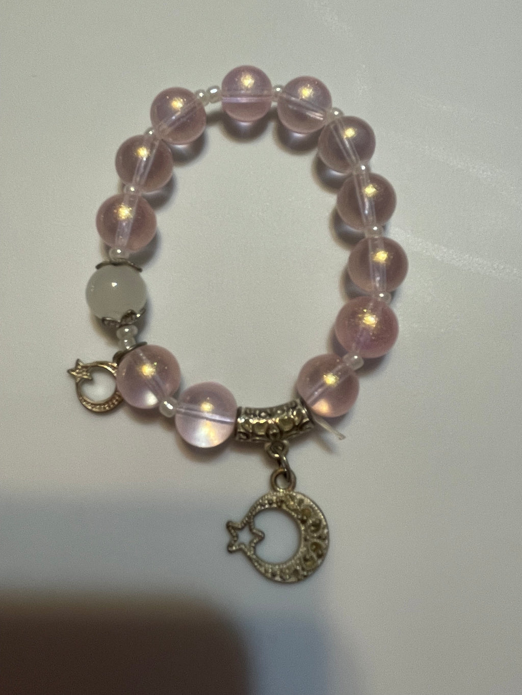 Pink Bracelets Moon and Star