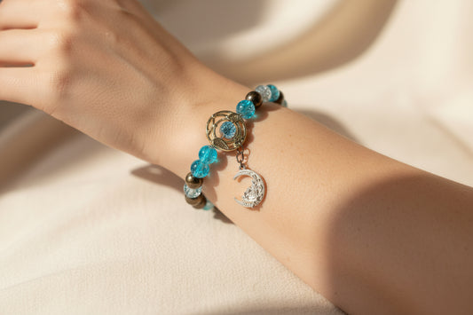 Moon charmed bracelet
