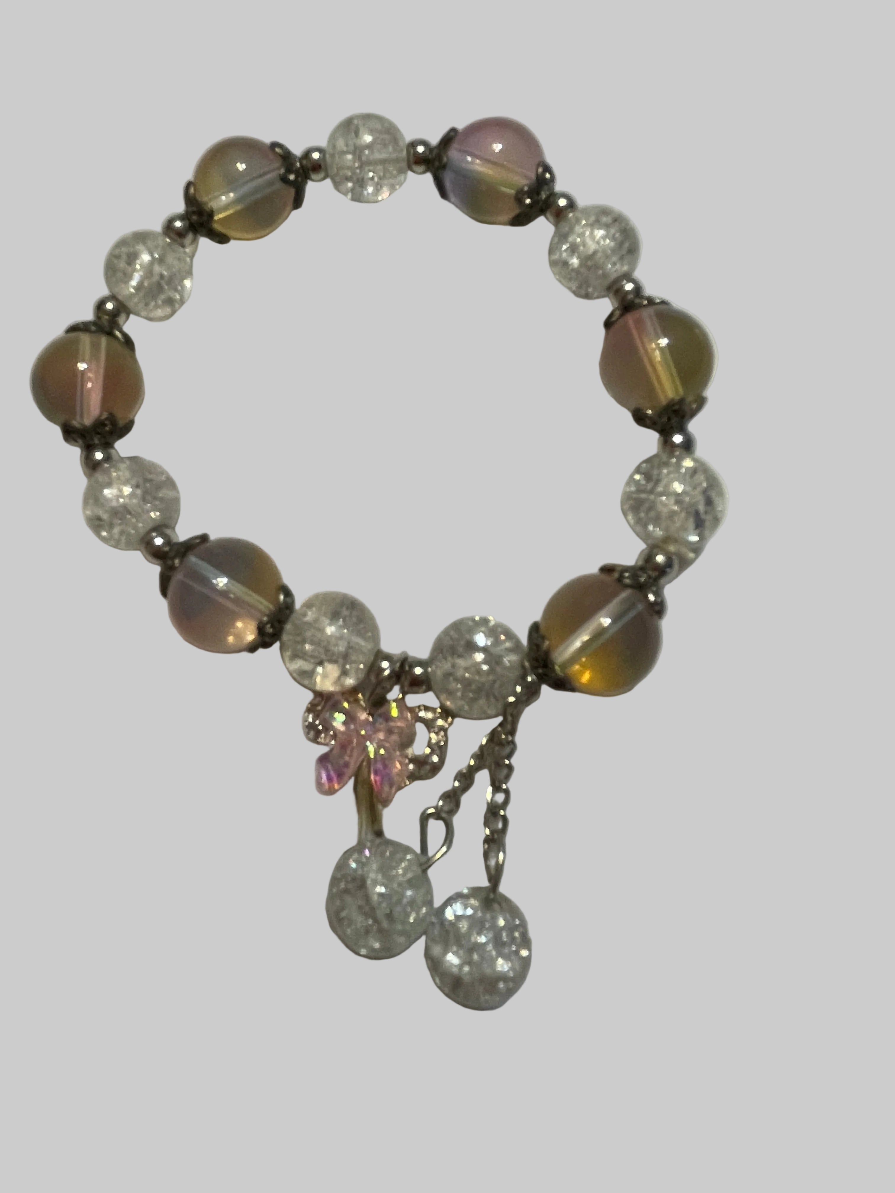 Pink bow charmed Bracelets