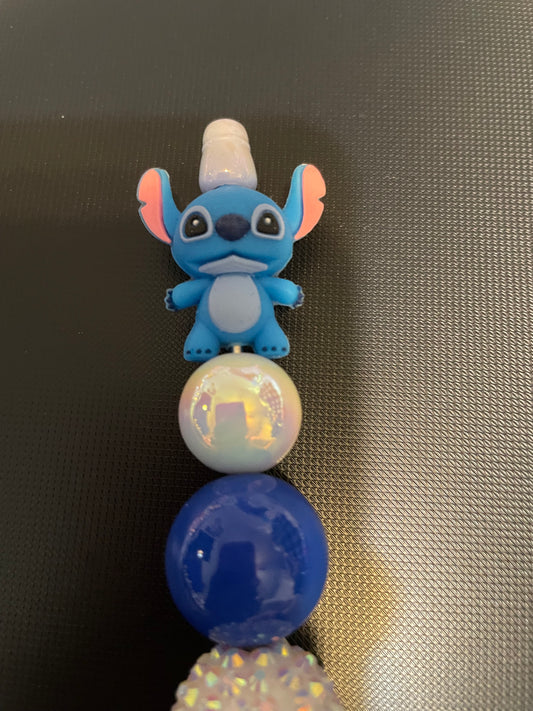 Stitch Beaded Pen — Blue & White | Lilo & Stitch
