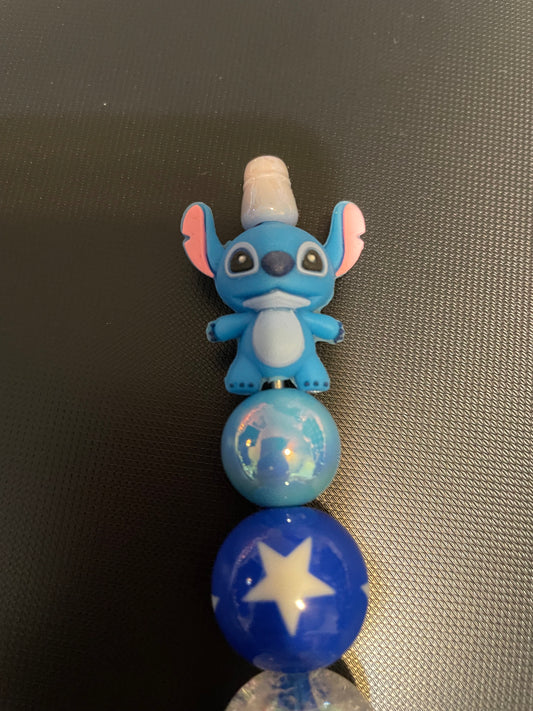 Stitch Beaded Pen — Blue with White Star | Lilo & Stitch