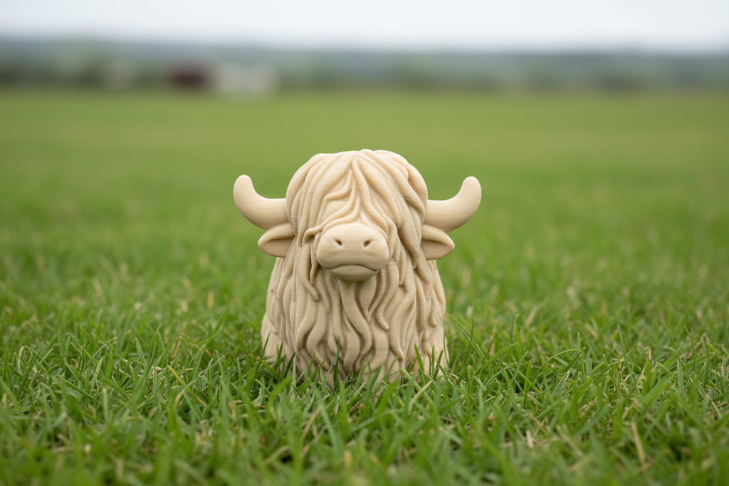 Chonky Highland Cow 3D figure