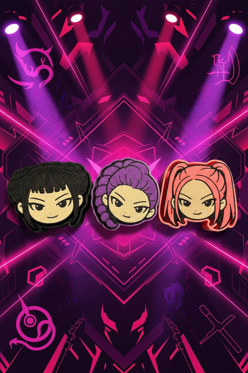 K-pop Demon Hunters set of 3 fidget clickers