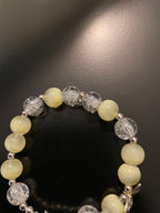 Heart wing charmed bracelet