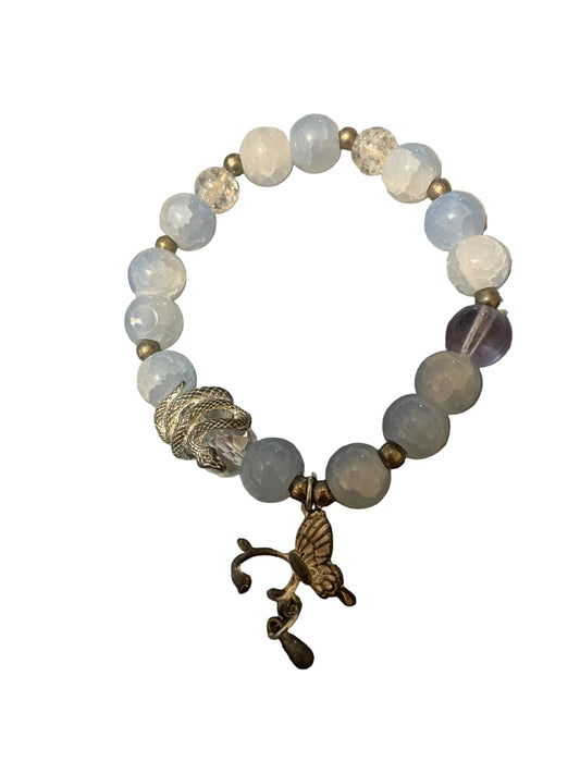Butterfly and snake bracelet