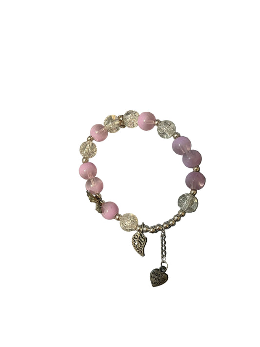 Butterfly heart bracelet