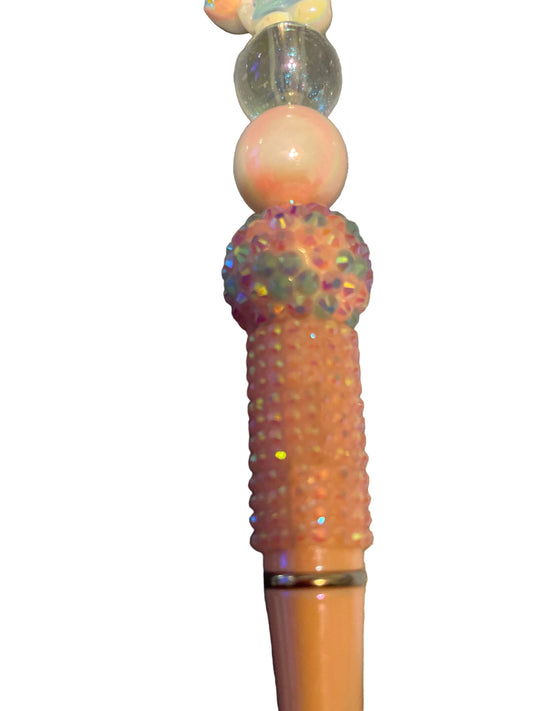 Hello kitty’s blue beaded pen