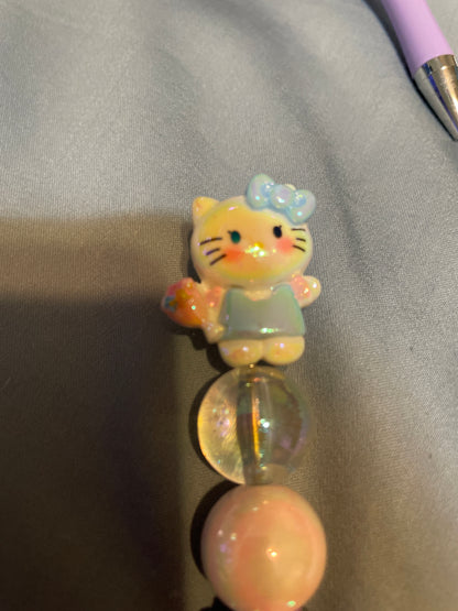 Hello kitty’s blue beaded pen