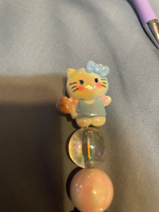 Hello kitty’s blue beaded pen