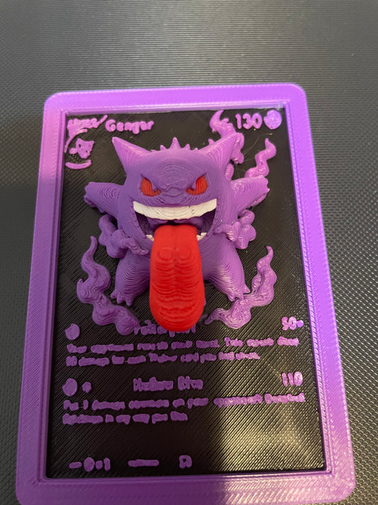 Pokémon Gengar 3D card