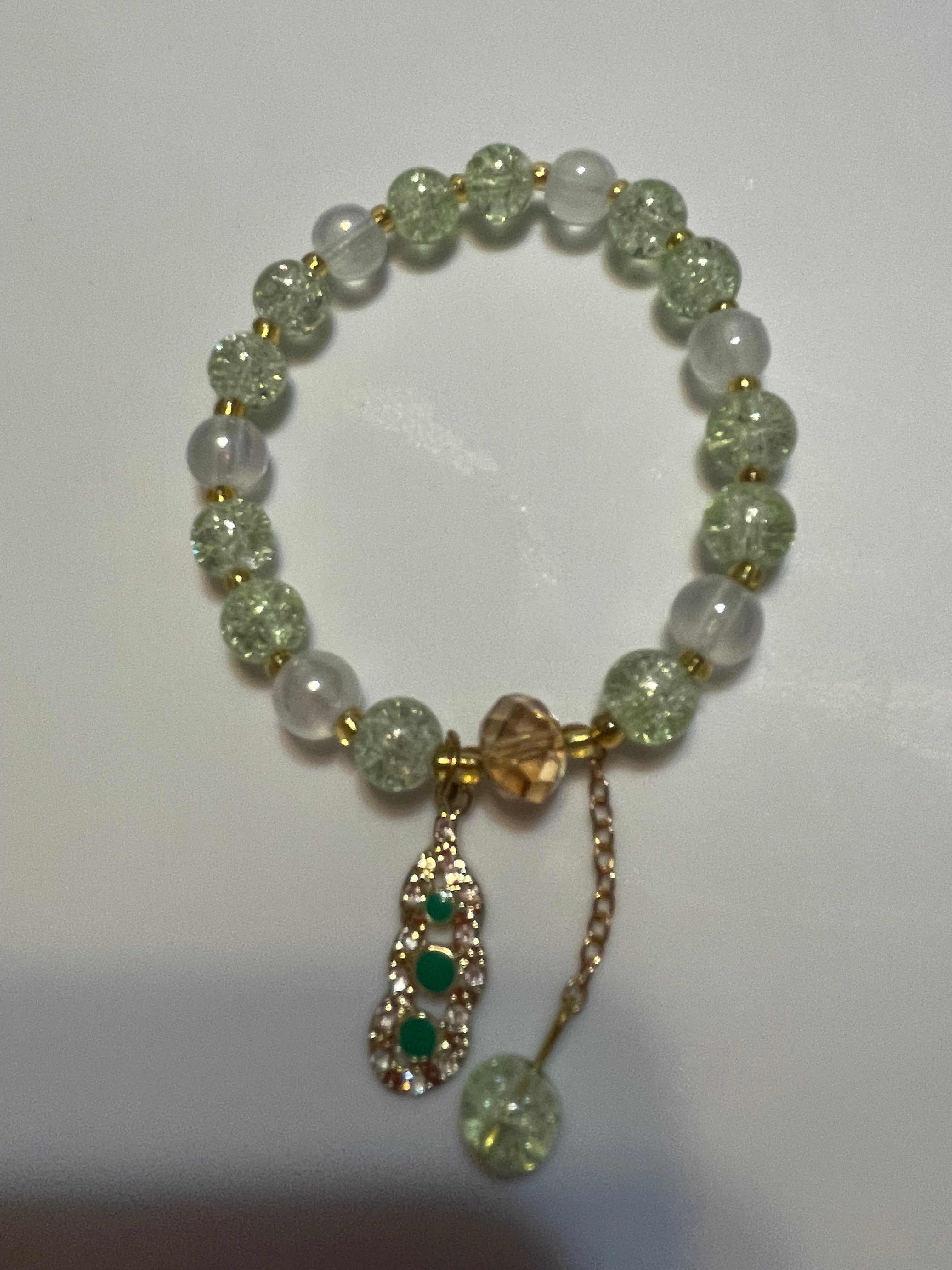Beaded bracelet with a decorative clasp