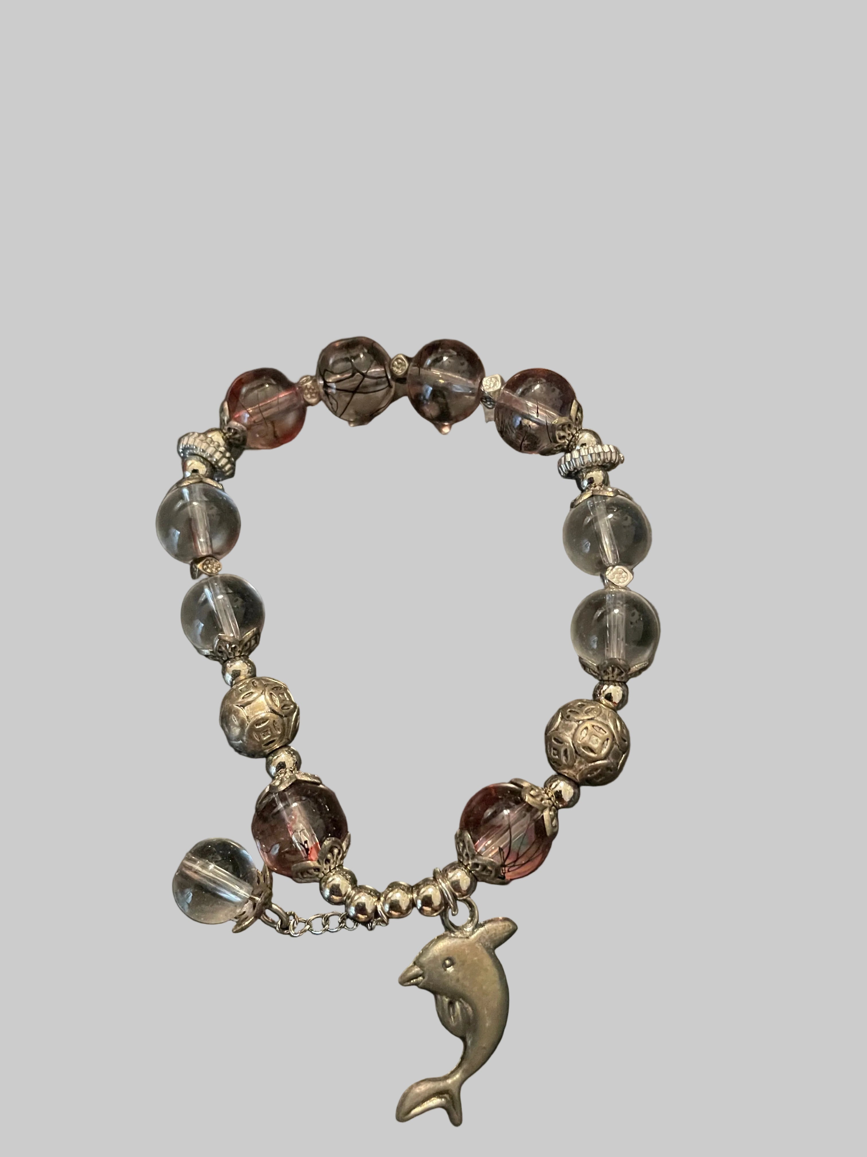Dolphin charmed bracelet