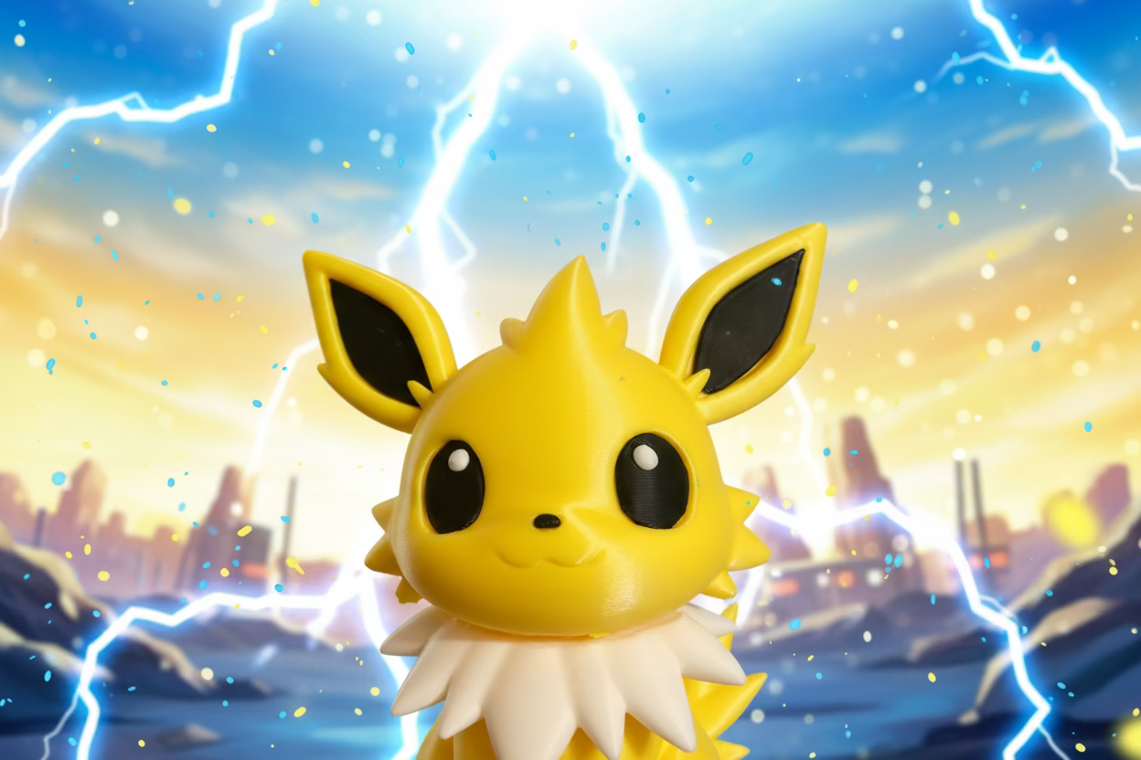 Jolteon Pokemon 3D printed